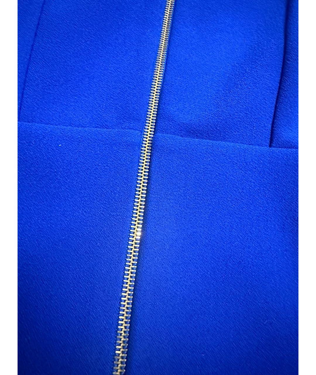 ROLAND MOURET Синее полиэстеровое коктейльное платье, фото 4