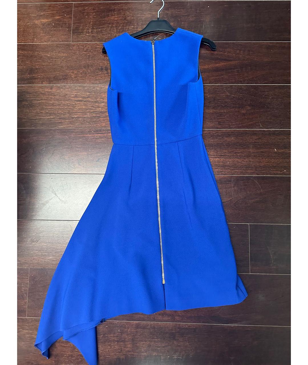 ROLAND MOURET Синее полиэстеровое коктейльное платье, фото 2