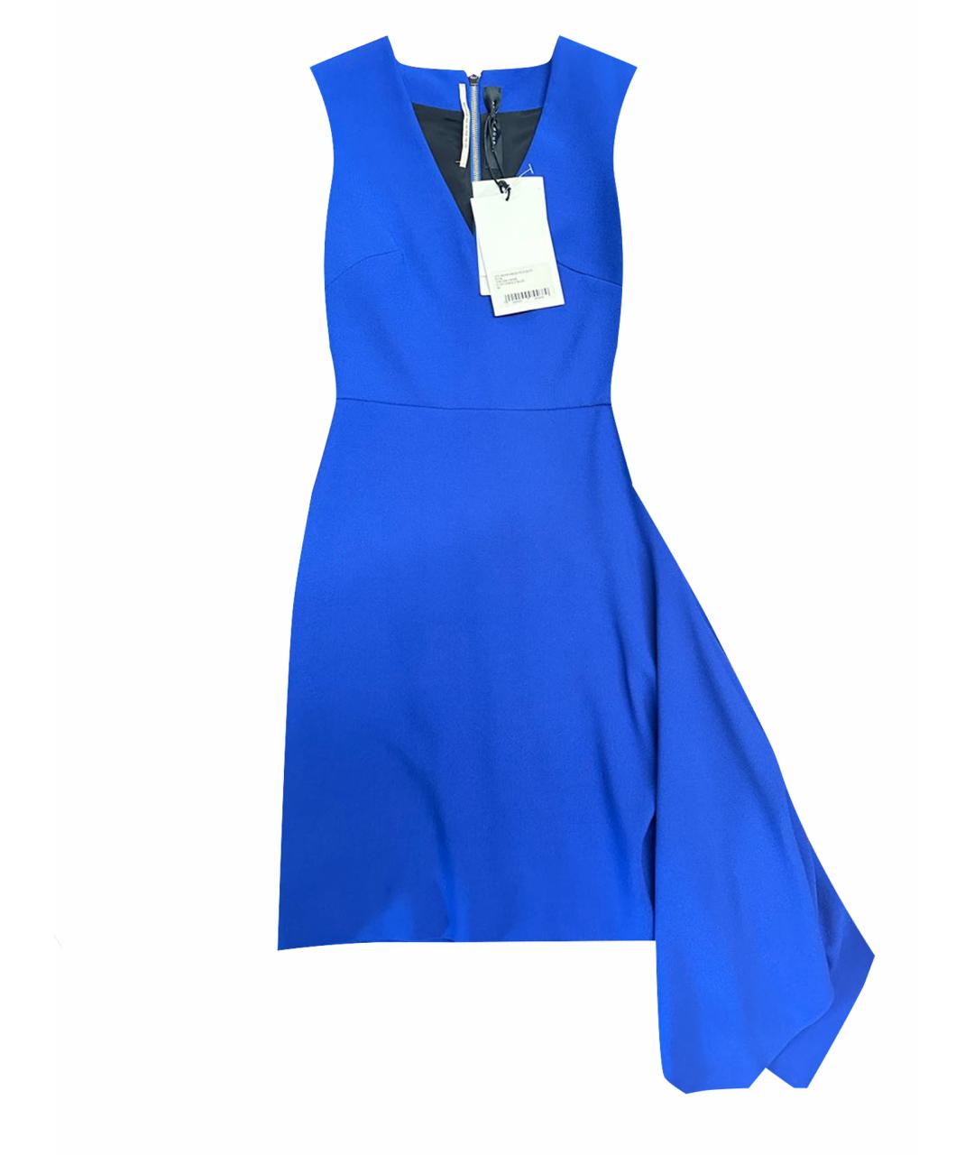 ROLAND MOURET Синее полиэстеровое коктейльное платье, фото 1