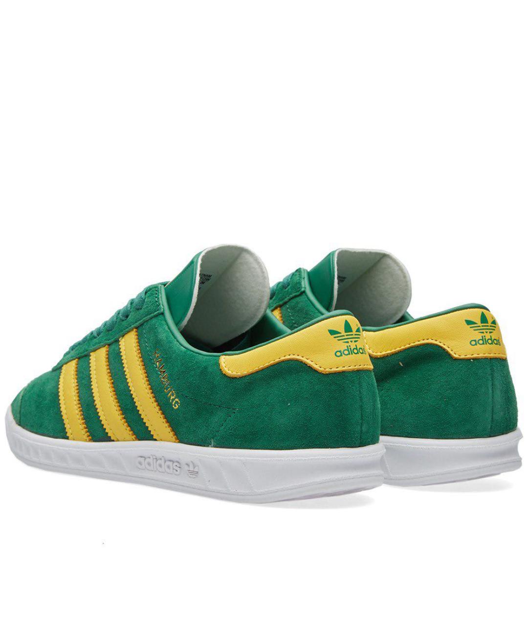 ADIDAS Зеленые замшевые кроссовки, фото 2