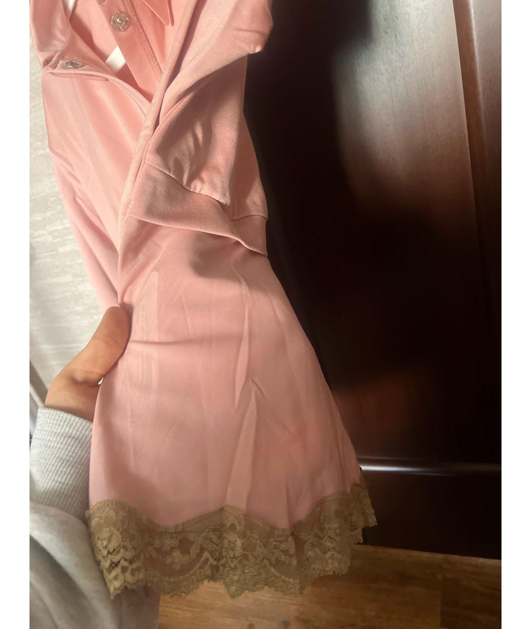 TWIN-SET Розовая полиэстеровая рубашка/блузка, фото 4