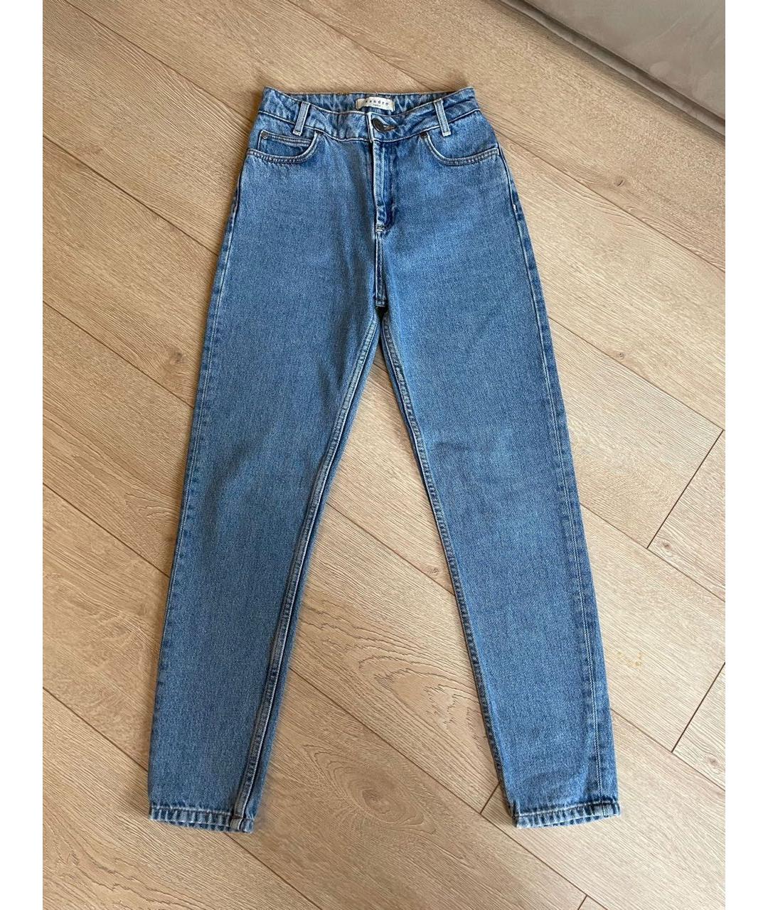 SANDRO Синие прямые джинсы, фото 3