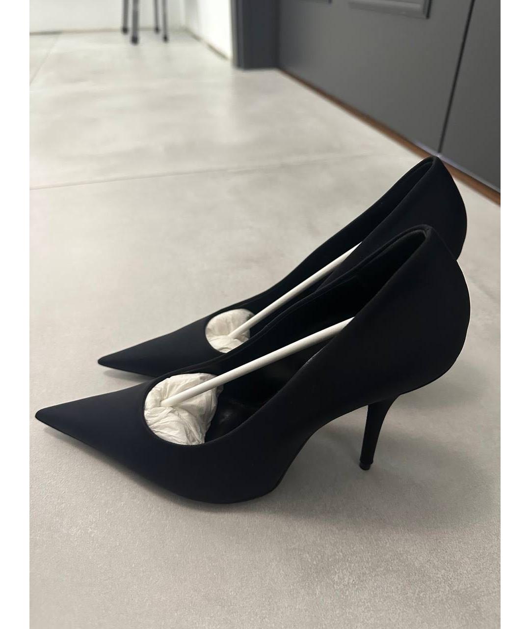 BALENCIAGA Черные текстильные туфли, фото 2