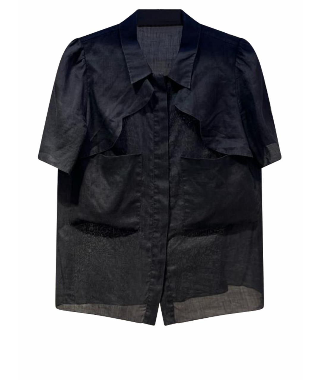 CHLOE Черная льняная блузы, фото 1