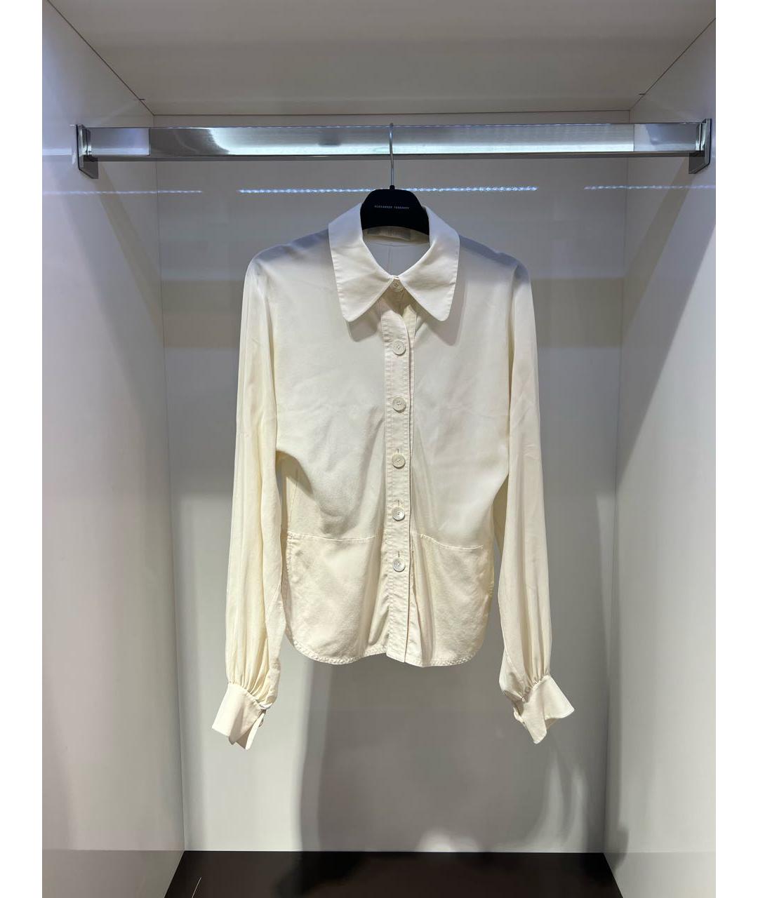 CHLOE Бежевая шелковая блузы, фото 9