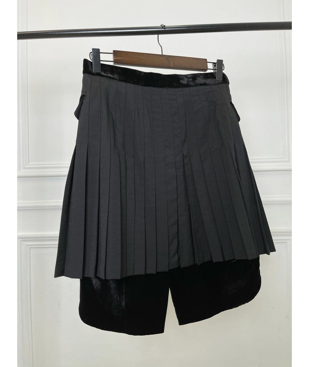 ALEXANDER WANG Черная полиэстеровая юбка миди, фото 3