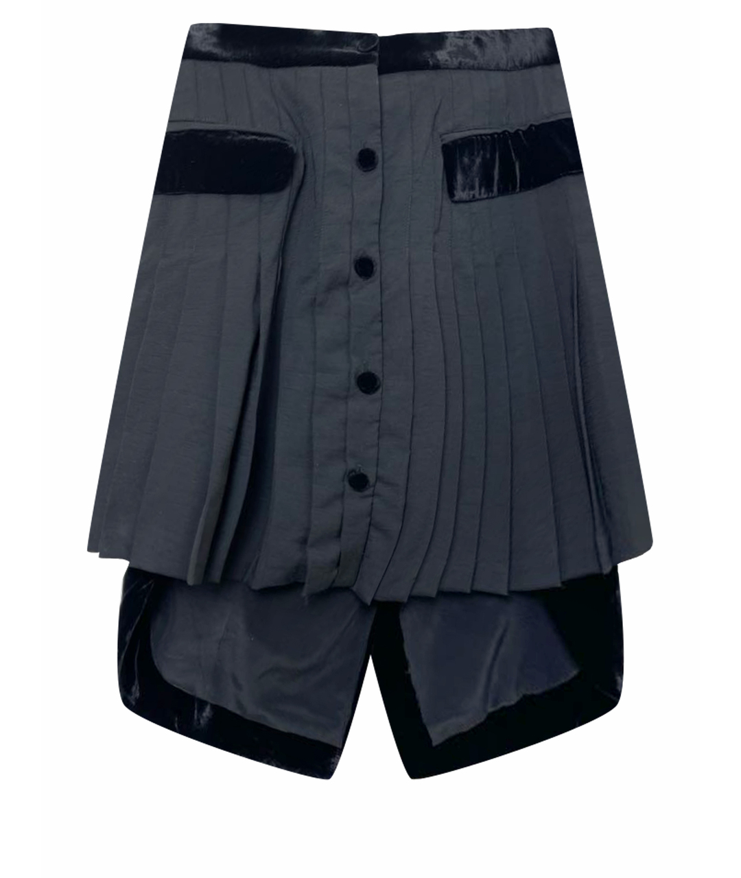 ALEXANDER WANG Черная полиэстеровая юбка миди, фото 1