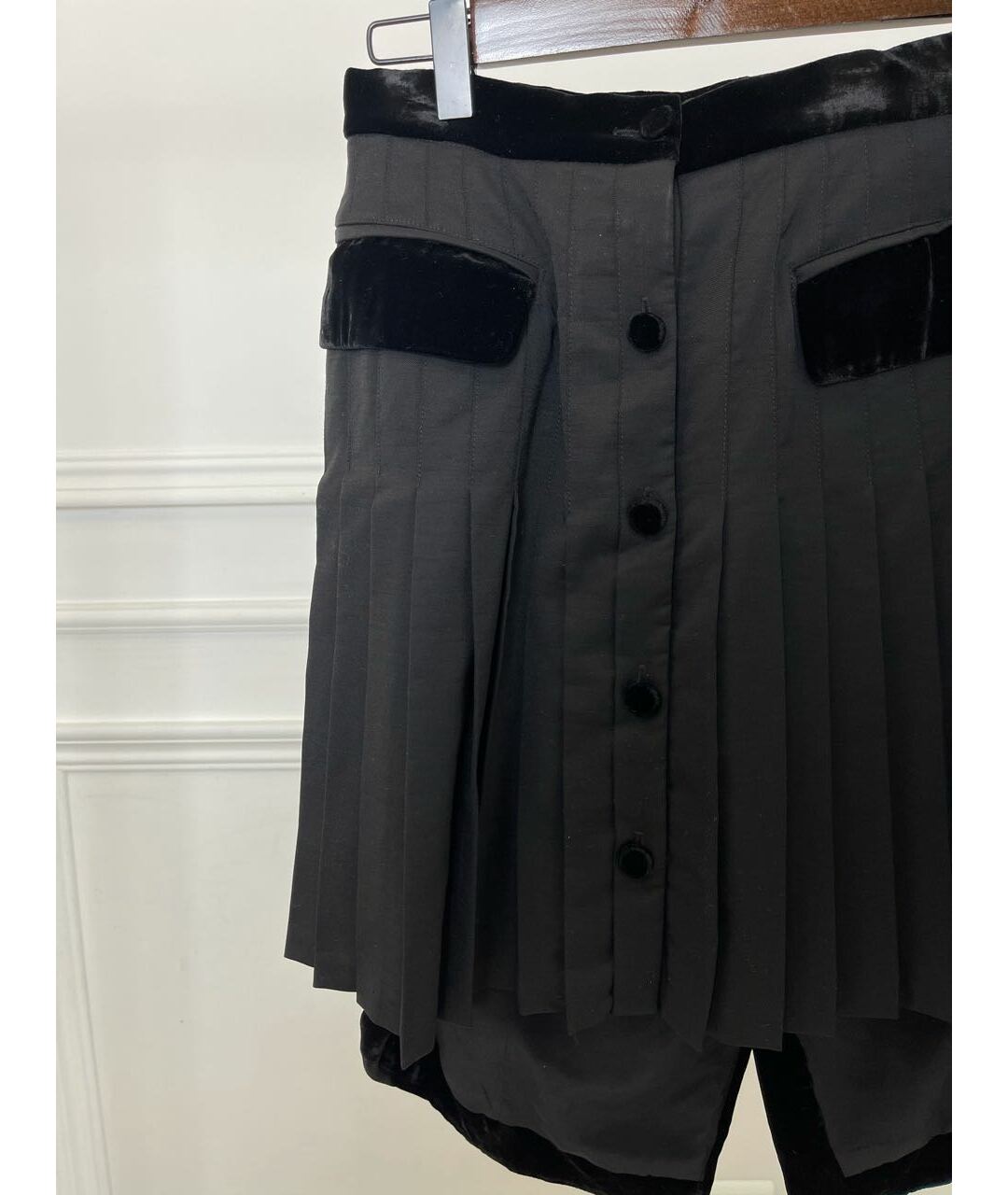 ALEXANDER WANG Черная полиэстеровая юбка миди, фото 2