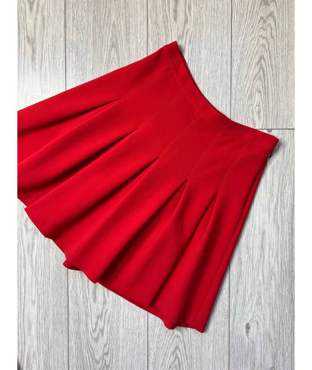 DIANE VON FURSTENBERG Красная полиэстеровая юбка мини, фото 2