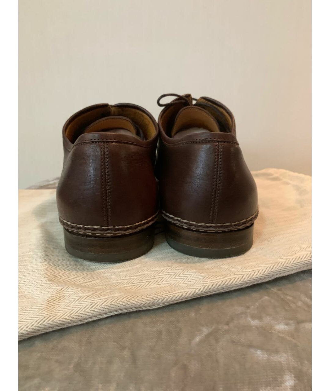 HERMES PRE-OWNED Коричневые кожаные туфли, фото 2