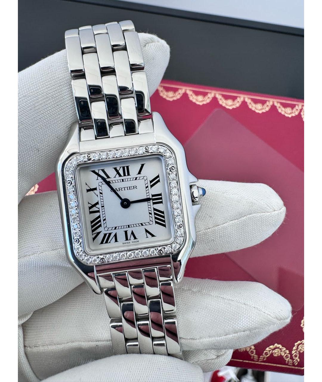 CARTIER Белые часы, фото 3