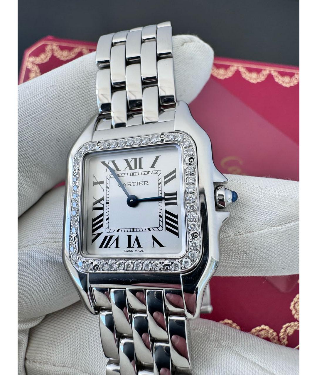 CARTIER Белые часы, фото 5