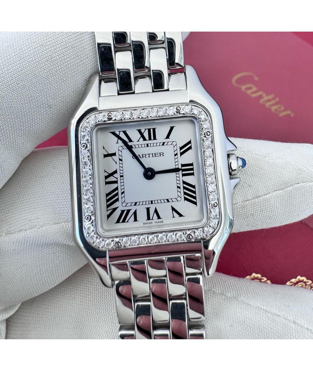 CARTIER Белые часы, фото 2