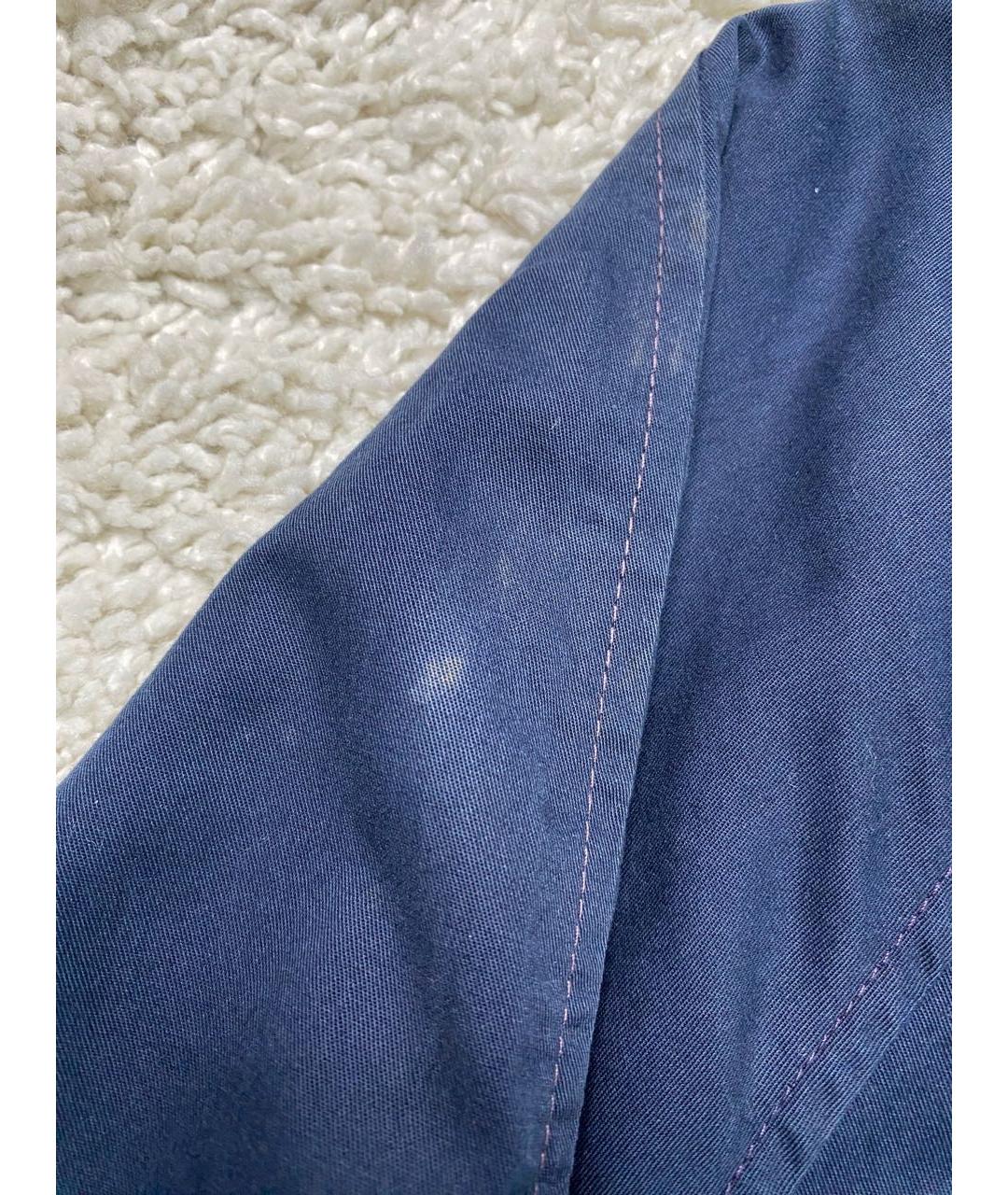 BURBERRY Темно-синяя полиэстеровая куртка, фото 7