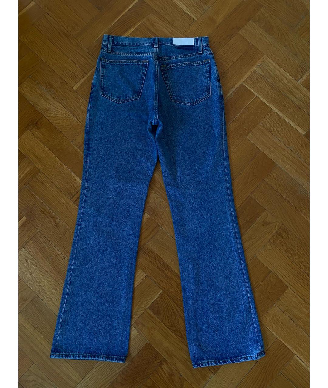 RE/DONE Синие хлопковые прямые джинсы, фото 6