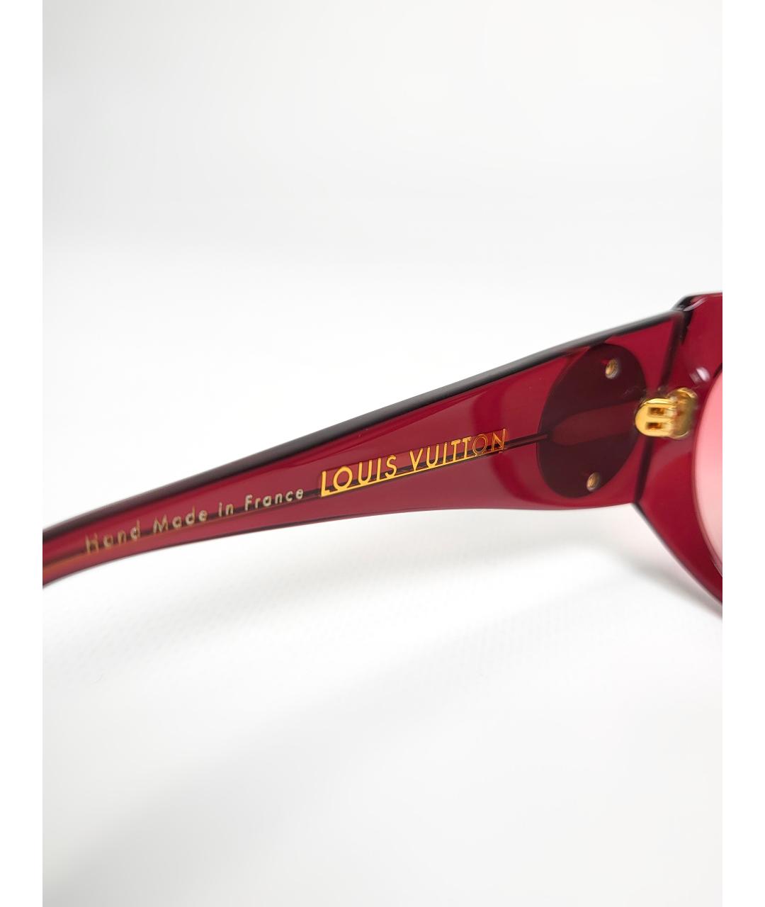 LOUIS VUITTON PRE-OWNED Розовые пластиковые солнцезащитные очки, фото 7