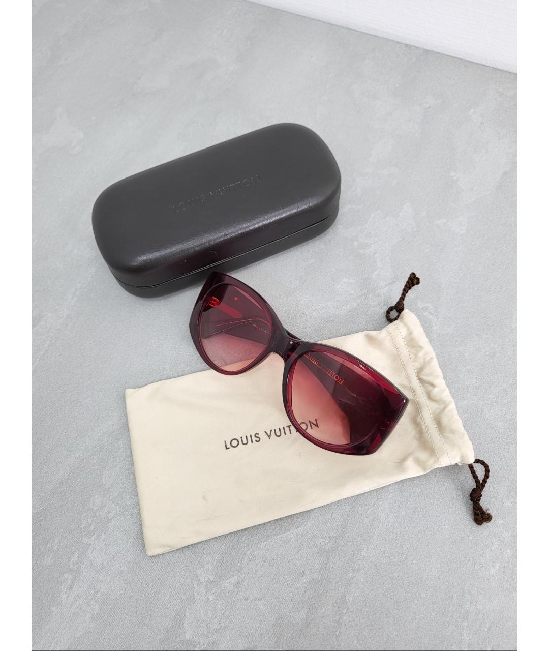 LOUIS VUITTON PRE-OWNED Розовые пластиковые солнцезащитные очки, фото 8