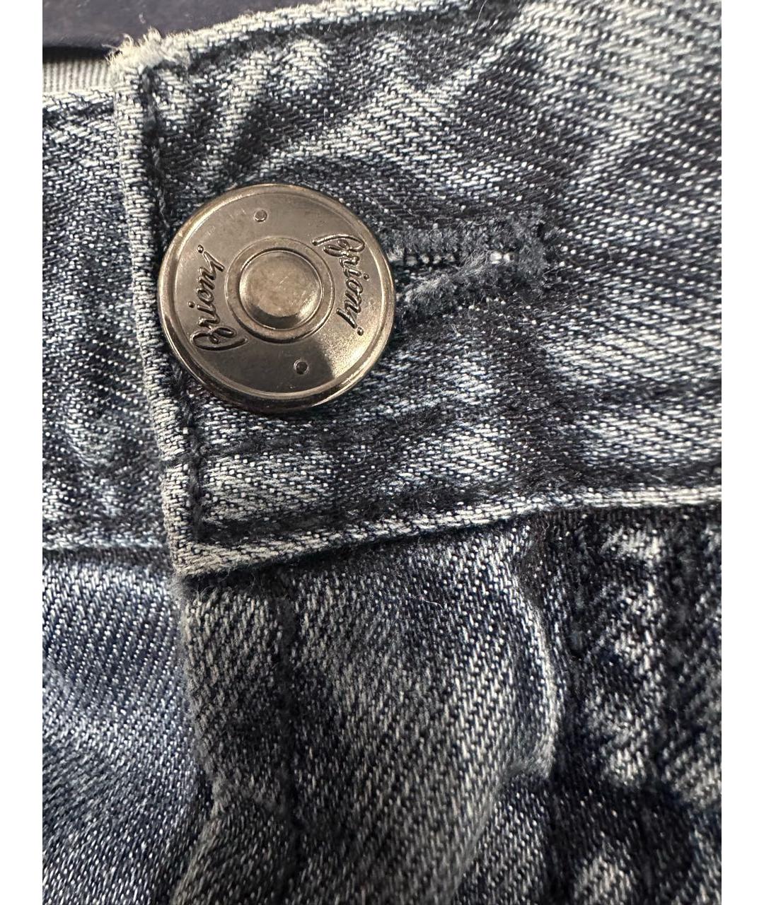 BRIONI Темно-синие прямые джинсы, фото 5