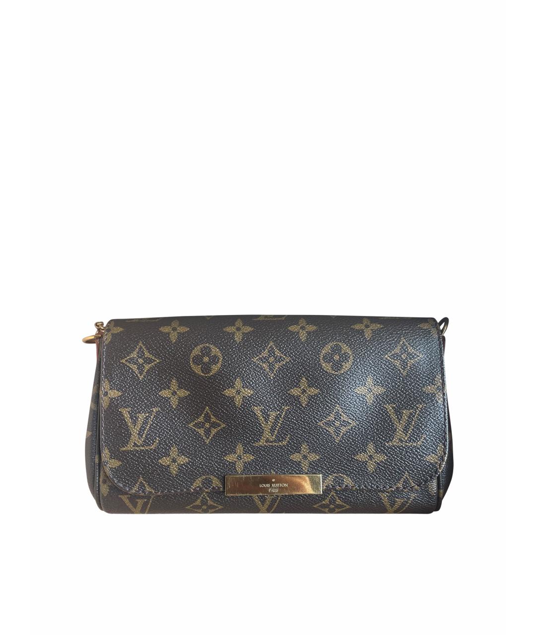 LOUIS VUITTON PRE-OWNED Коричневая сумка через плечо, фото 1