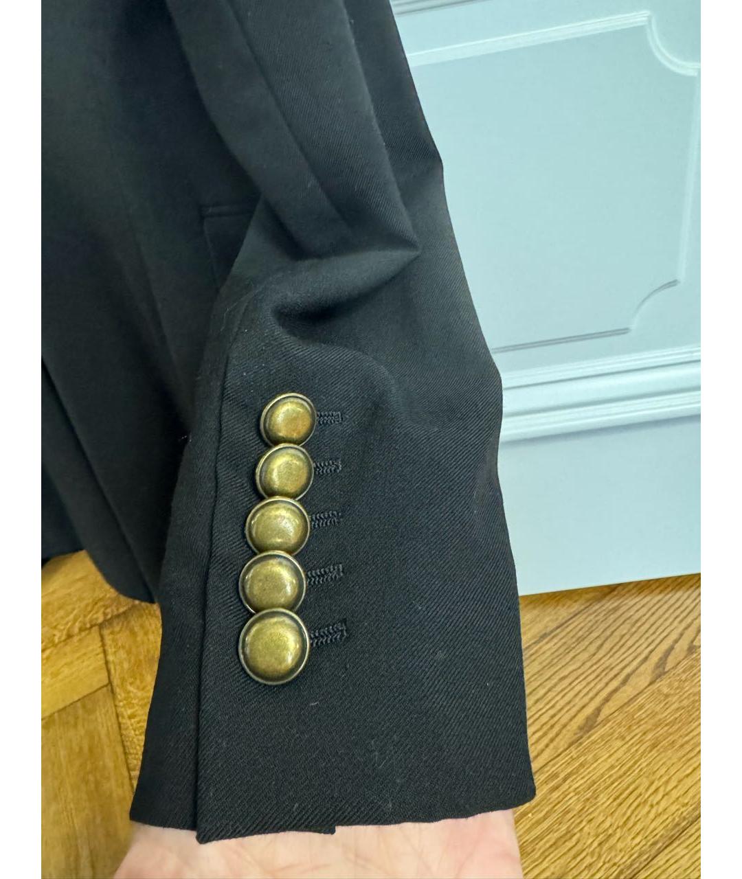 SAINT LAURENT Черный шерстяной жакет/пиджак, фото 3