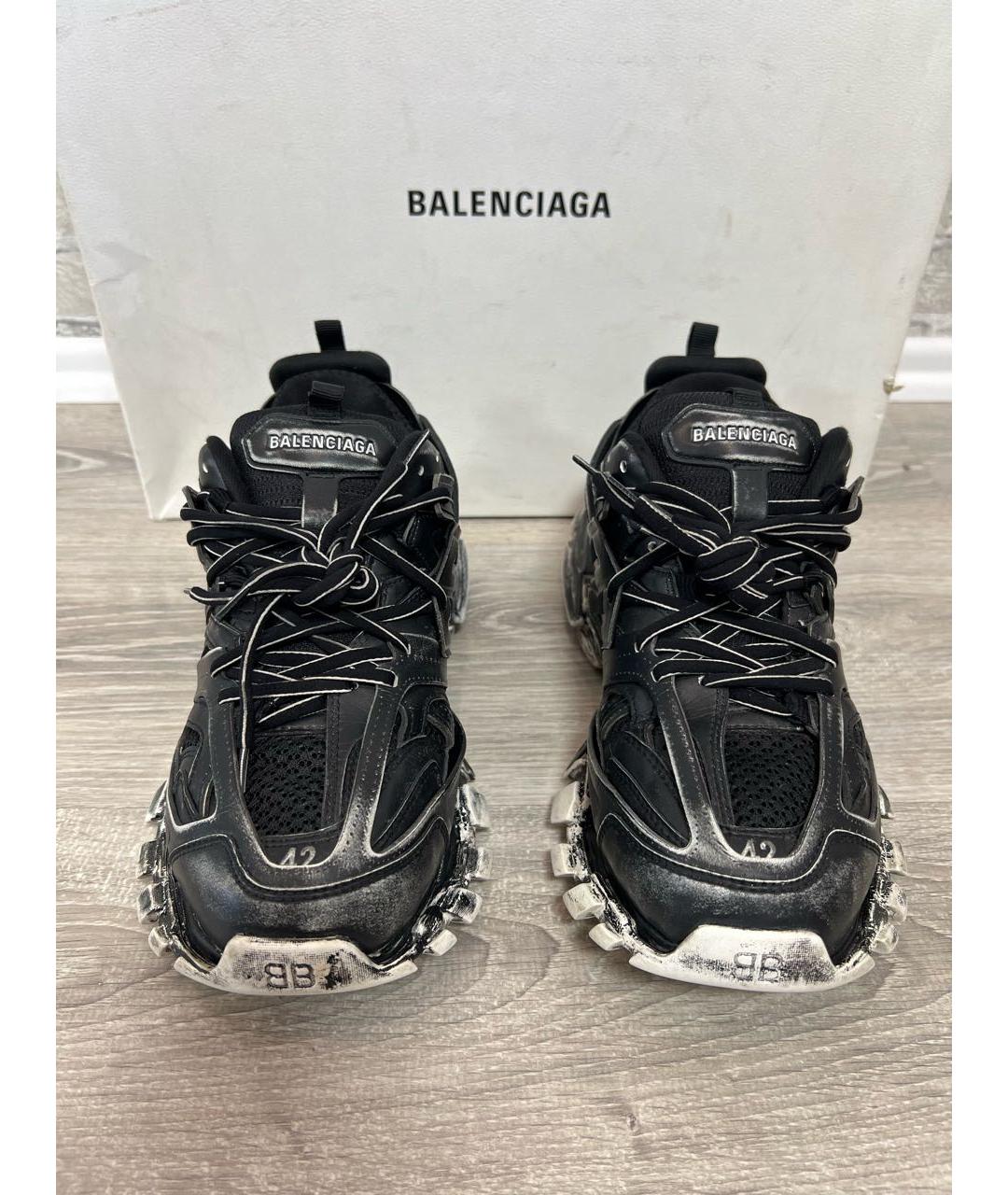 BALENCIAGA Черные низкие кроссовки / кеды, фото 2