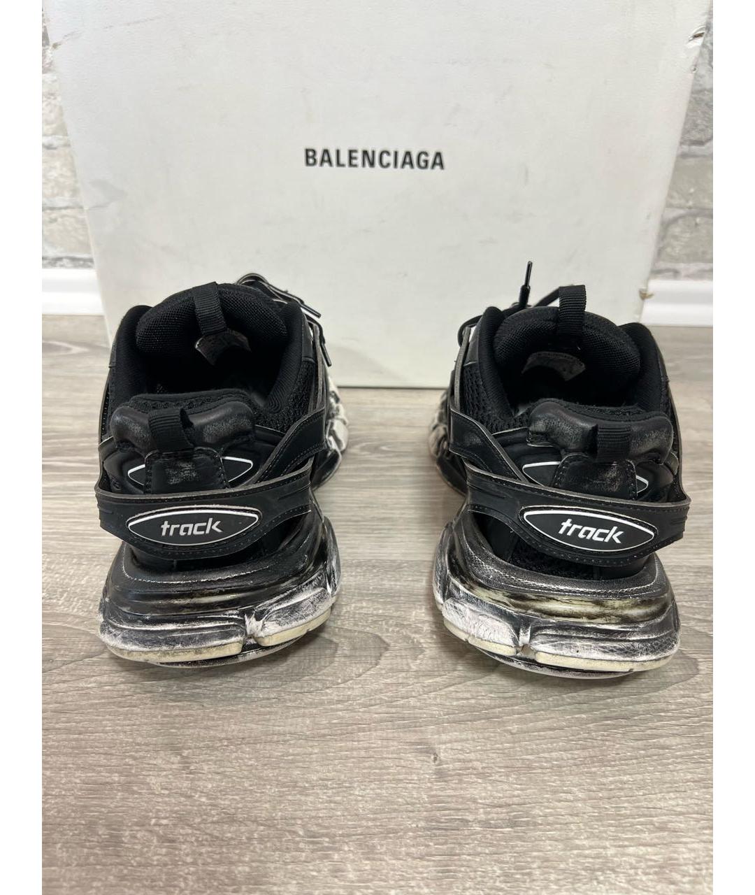 BALENCIAGA Черные низкие кроссовки / кеды, фото 3