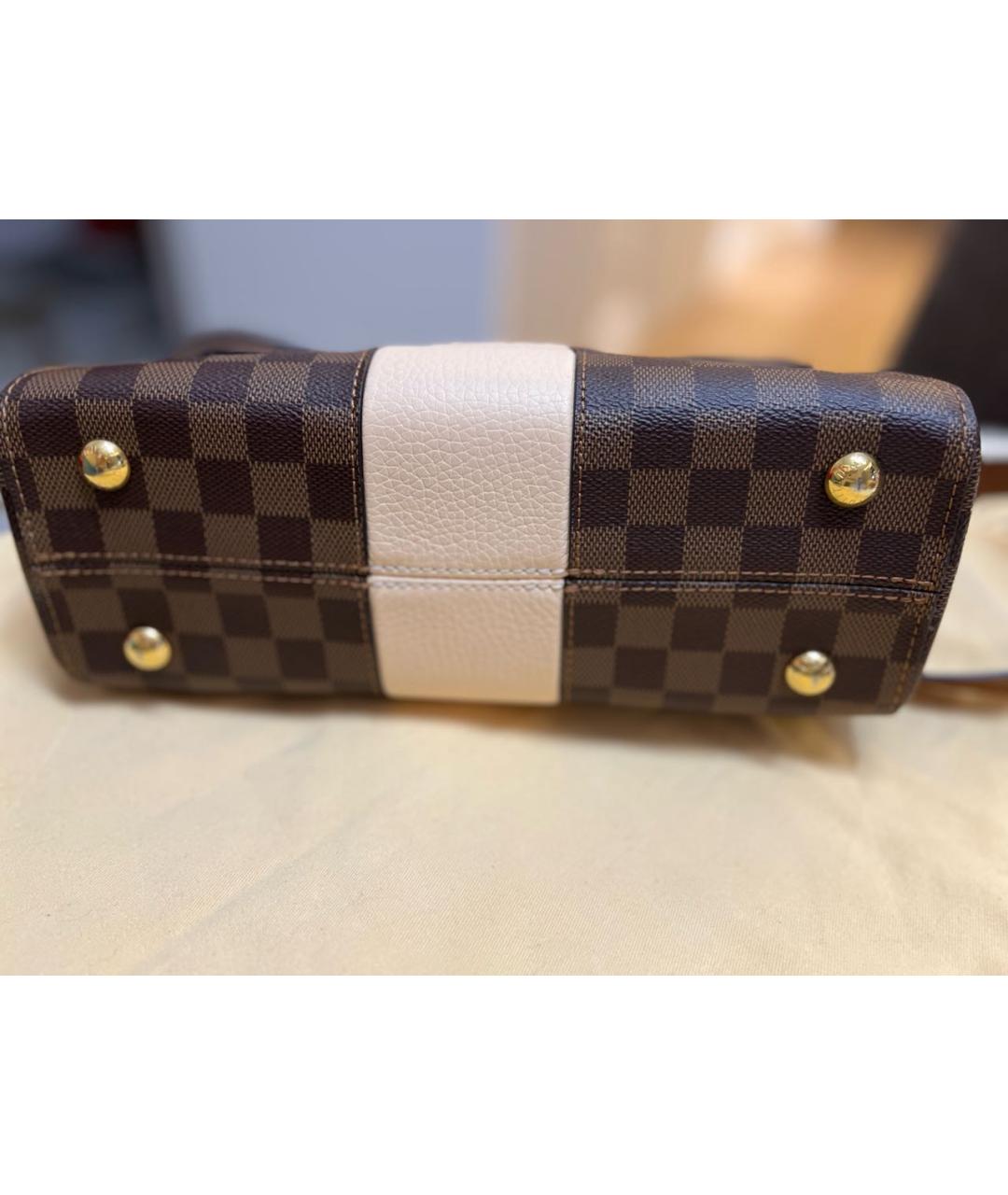 LOUIS VUITTON PRE-OWNED Коричневая сумка с короткими ручками, фото 3