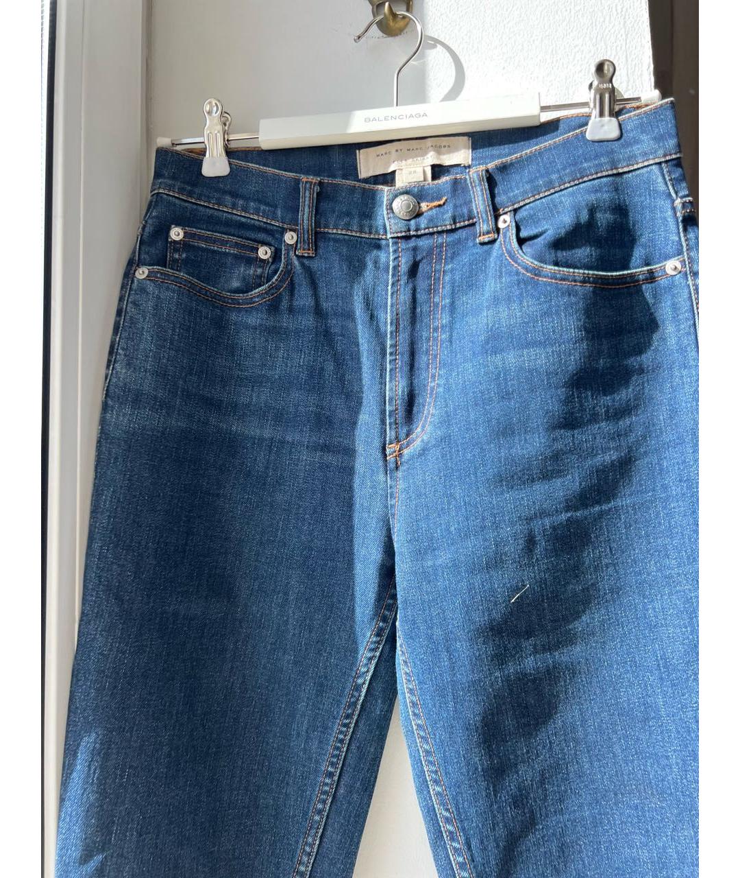 MARC JACOBS Синие хлопковые джинсы слим, фото 4
