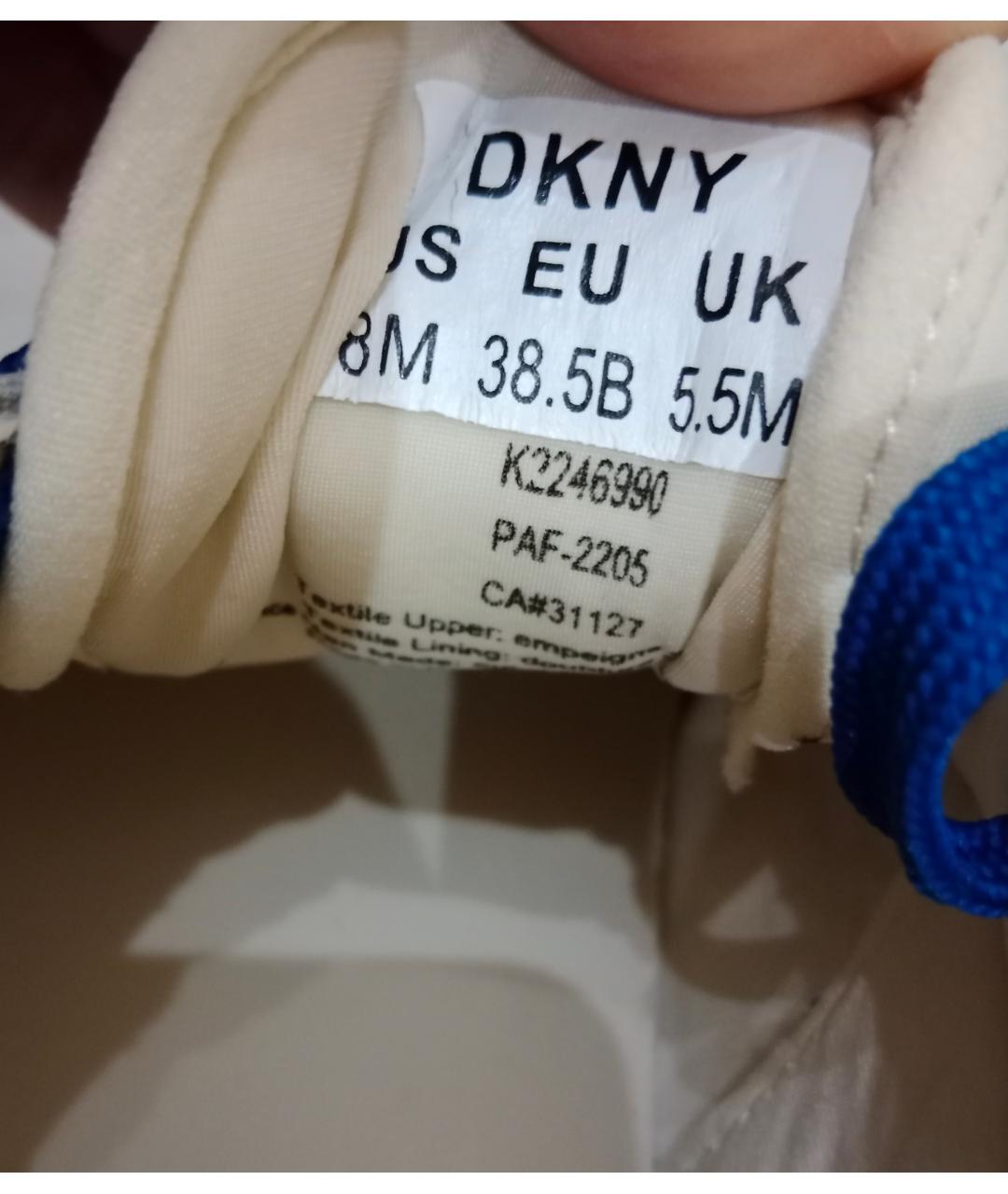 DKNY Белые кожаные кроссовки, фото 7