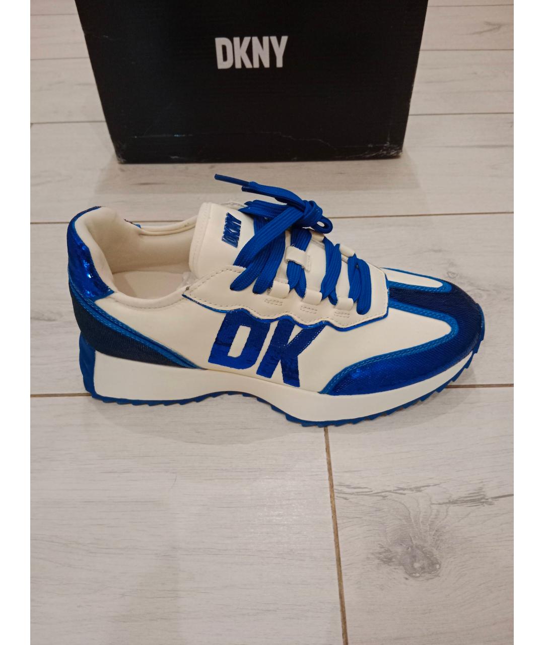 DKNY Белые кожаные кроссовки, фото 8