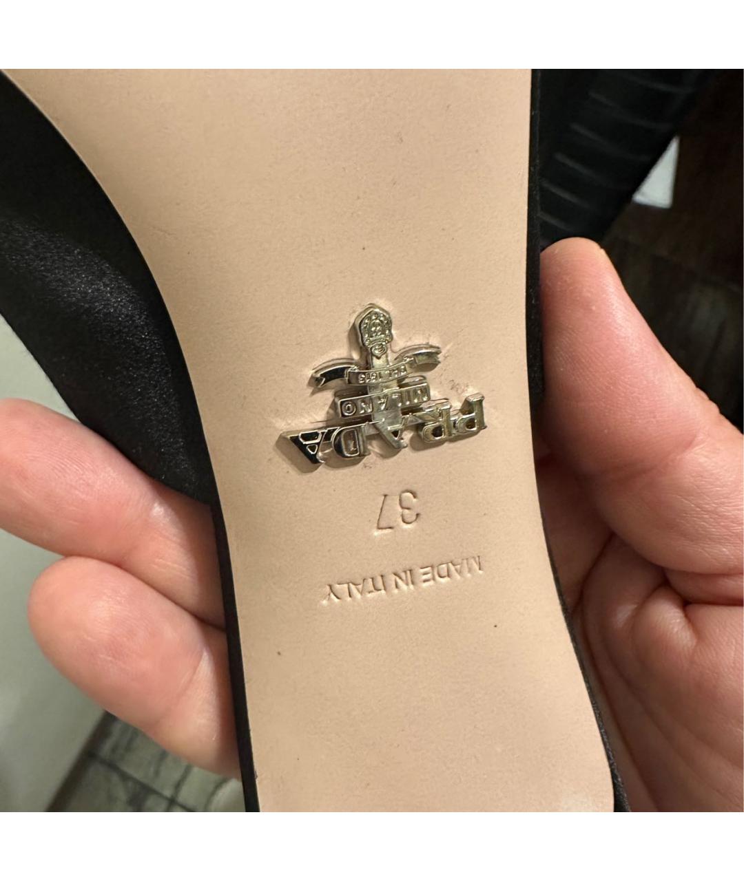PRADA Черные мюли, фото 3