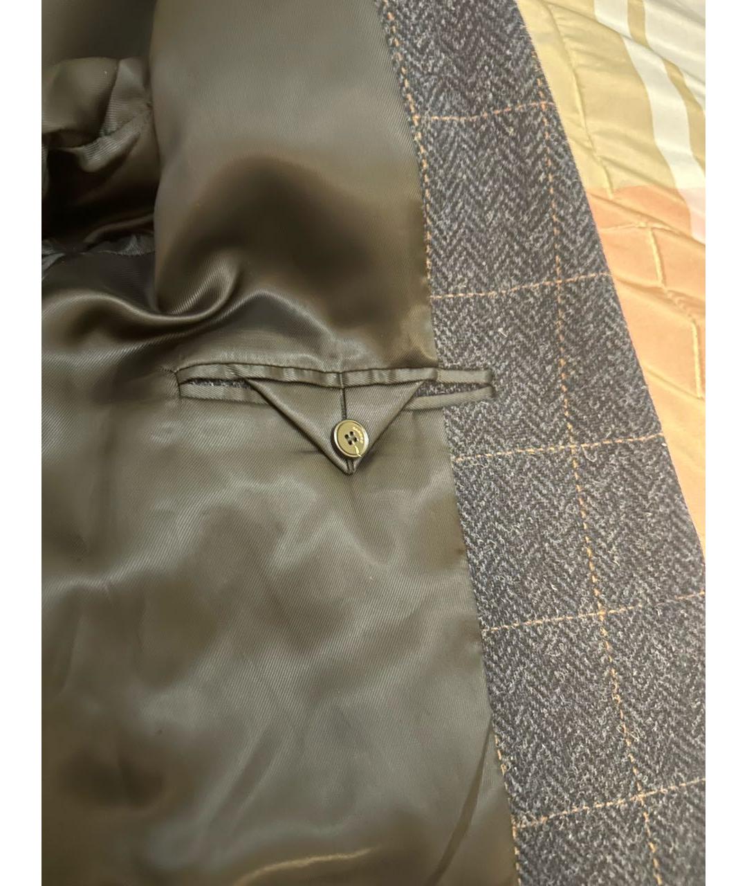 SANDRO Синий шерстяной жакет/пиджак, фото 5