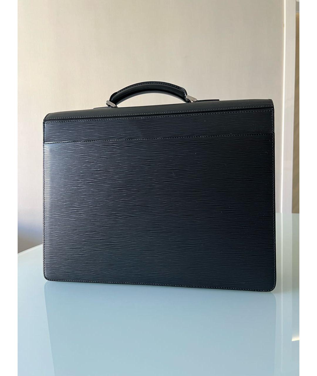 LOUIS VUITTON PRE-OWNED Черный портфель из искусственной кожи, фото 3