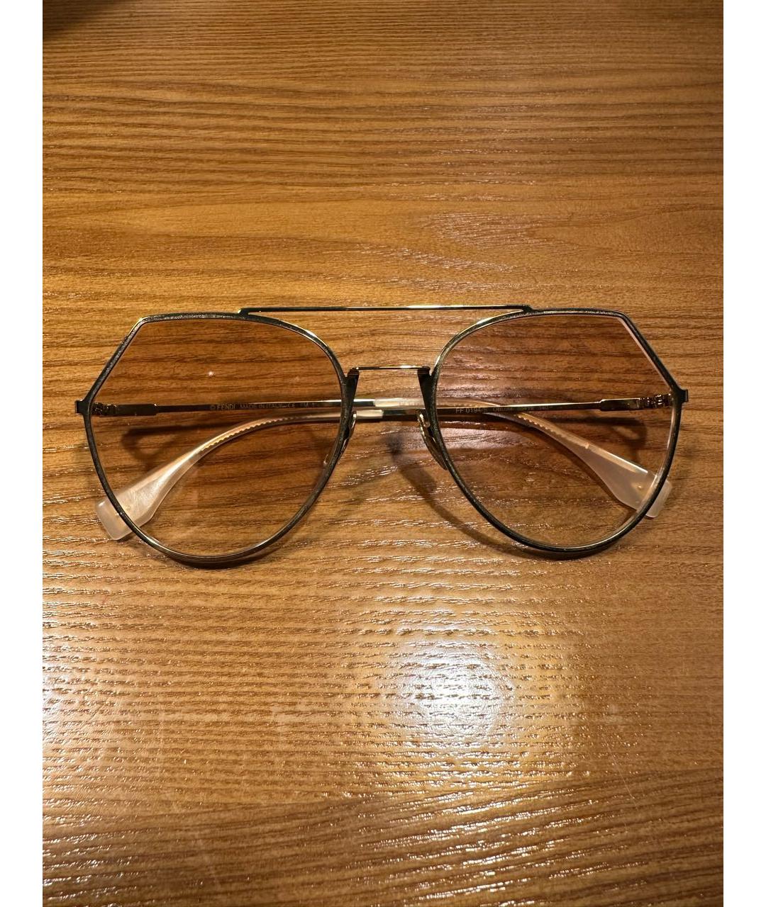 FENDI Металлические солнцезащитные очки, фото 5