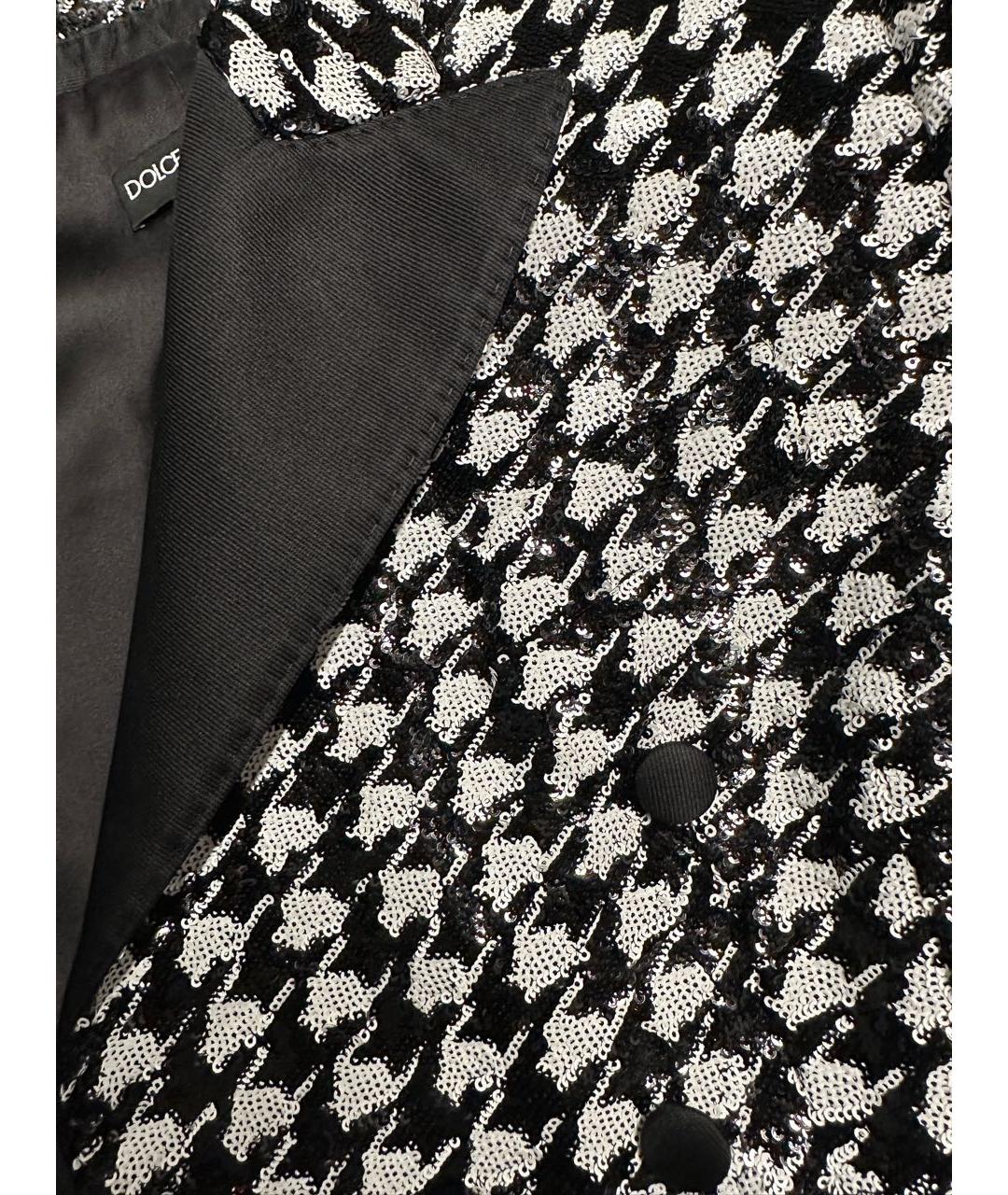 DOLCE&GABBANA Черный полиэстеровый жакет/пиджак, фото 4