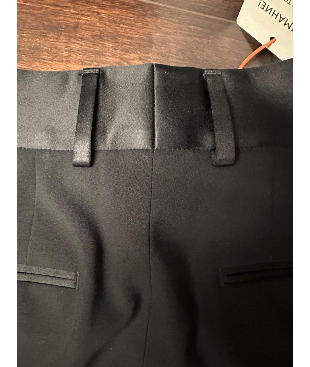 DOLCE&GABBANA Черные шерстяные брюки узкие, фото 5