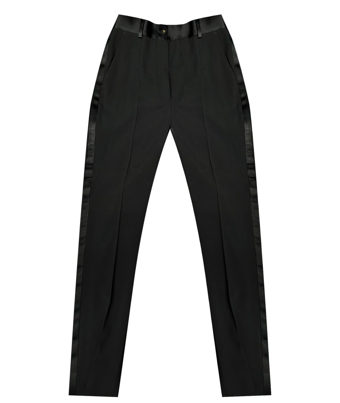 DOLCE&GABBANA Черные шерстяные брюки узкие, фото 1