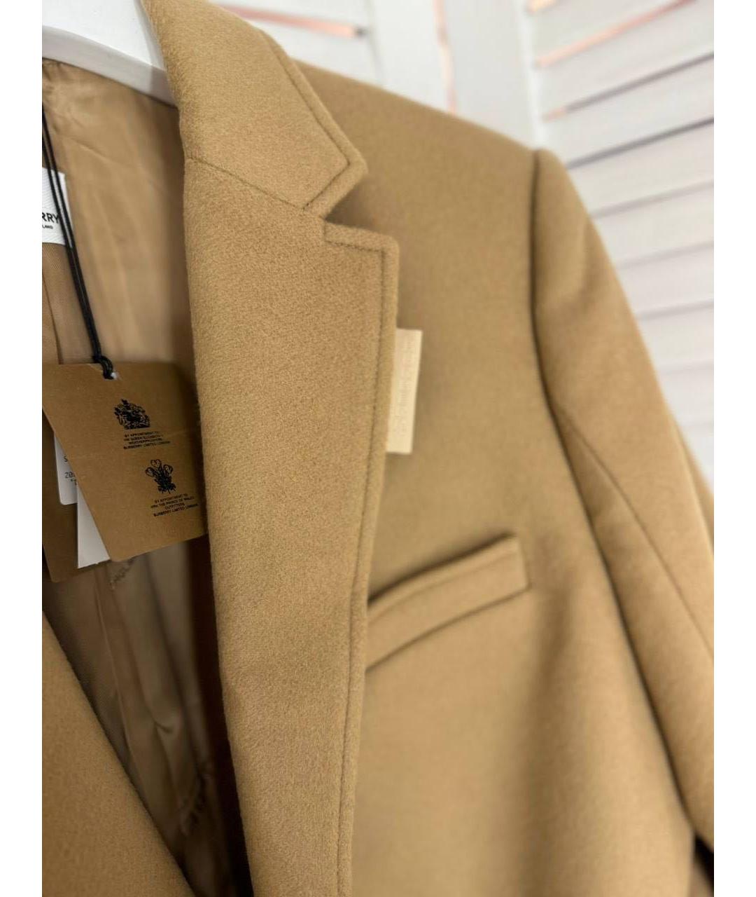BURBERRY Бежевое кашемировое пальто, фото 5