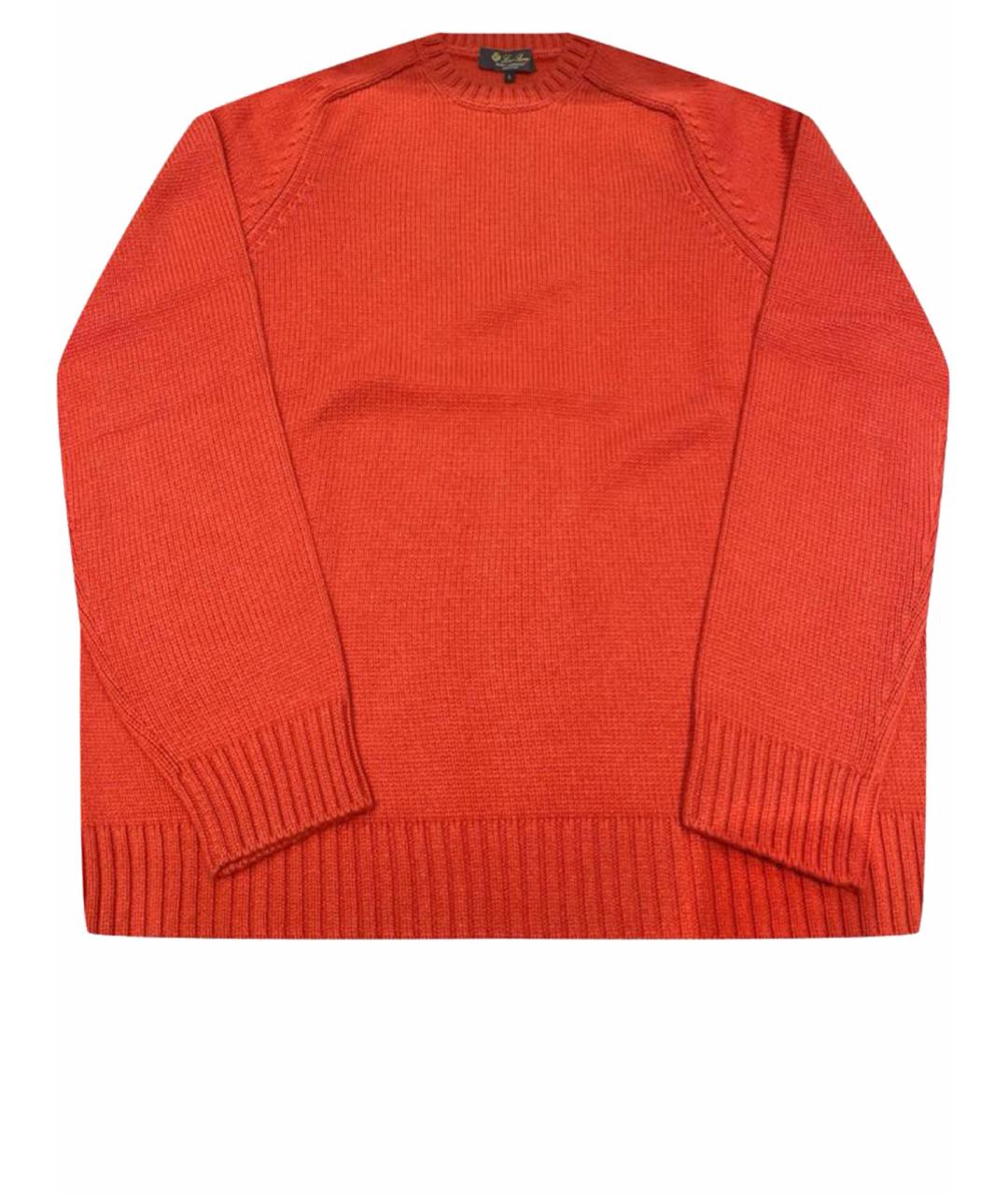 LORO PIANA Красный кашемировый джемпер / свитер, фото 1