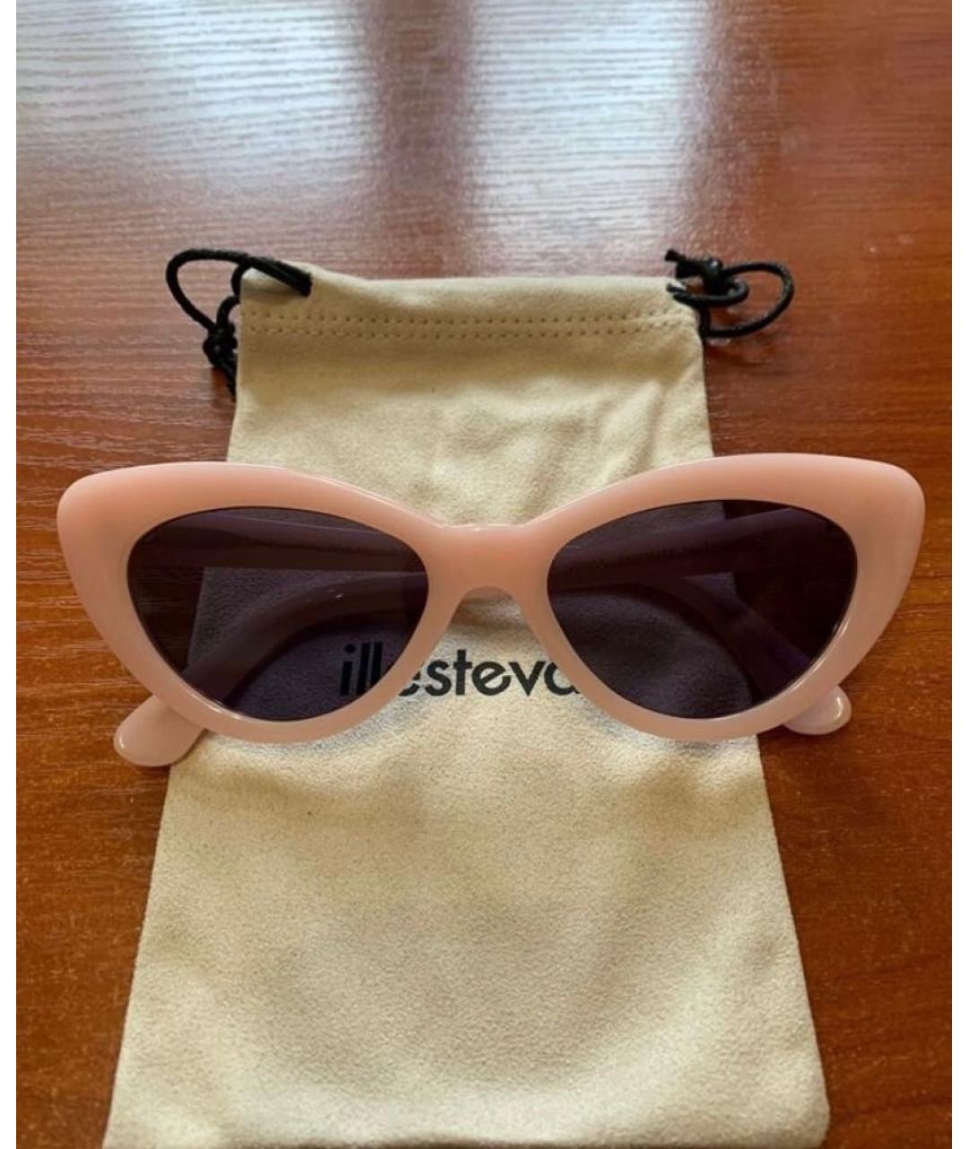 ILLESTEVA Розовые пластиковые солнцезащитные очки, фото 3