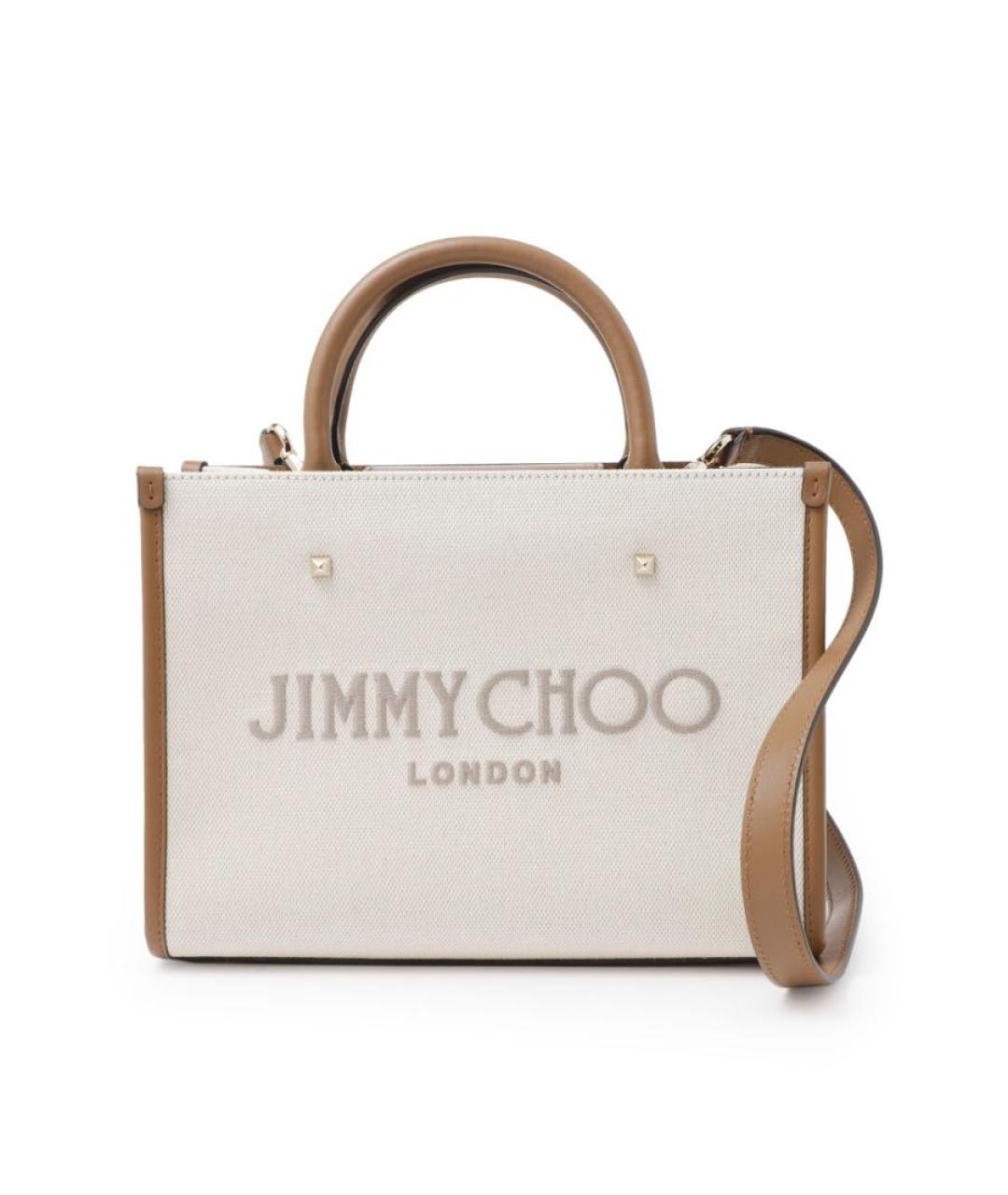 JIMMY CHOO Бежевая сумка тоут, фото 1