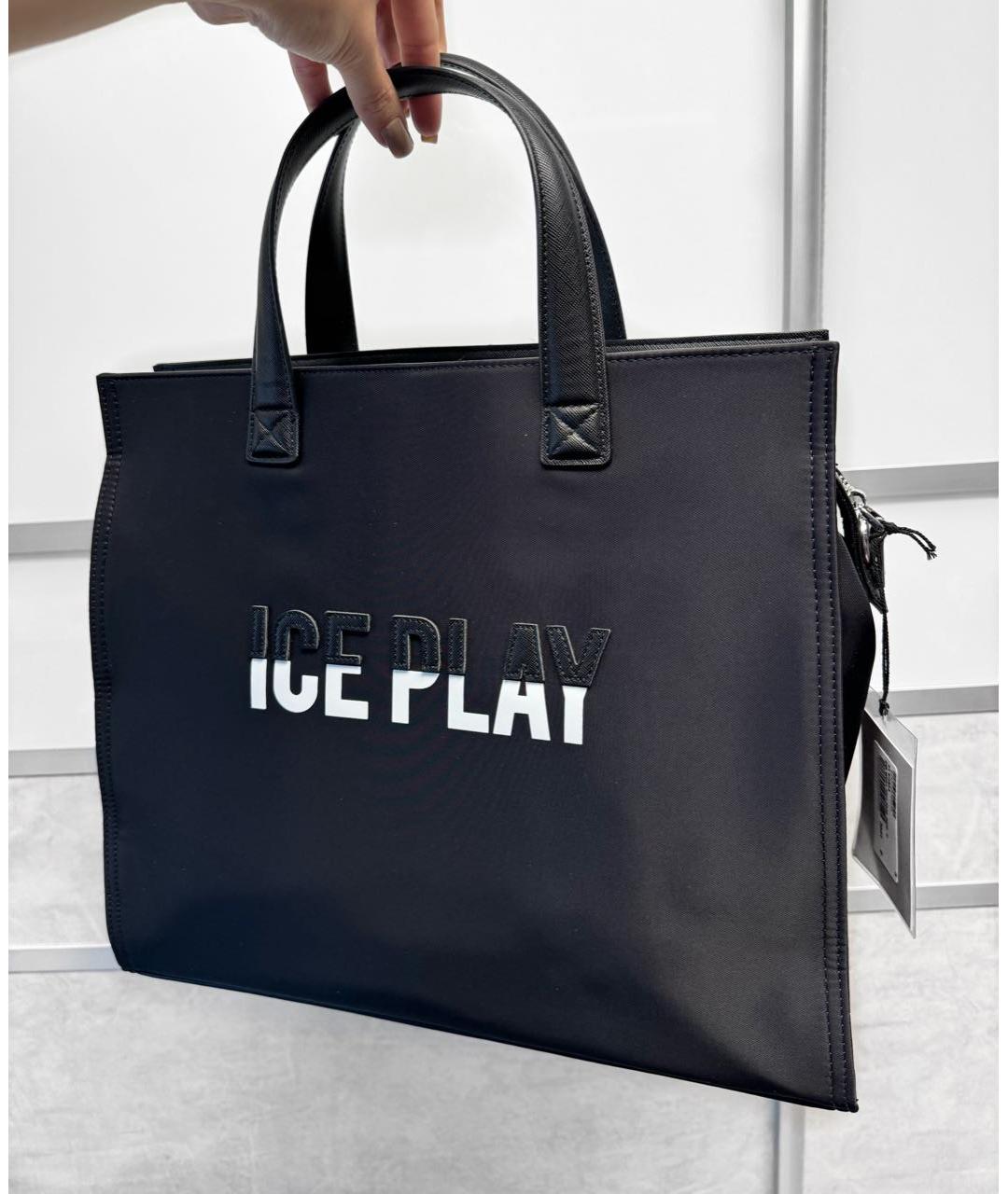 ICE PLAY Черная сумка с короткими ручками, фото 2