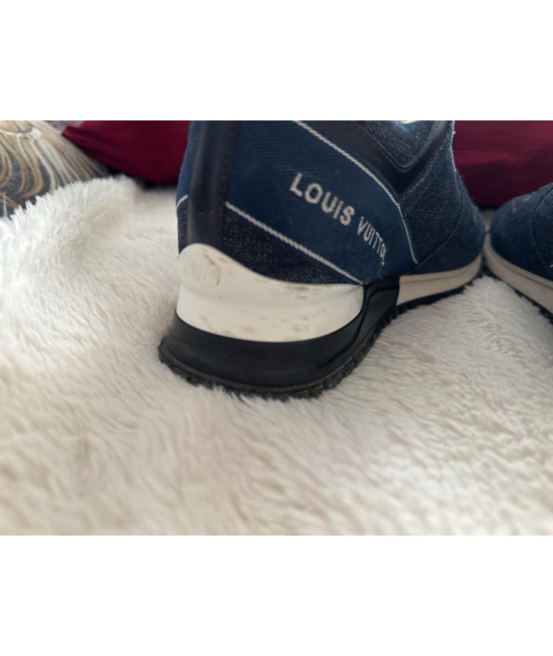 LOUIS VUITTON Темно-синие кроссовки, фото 5