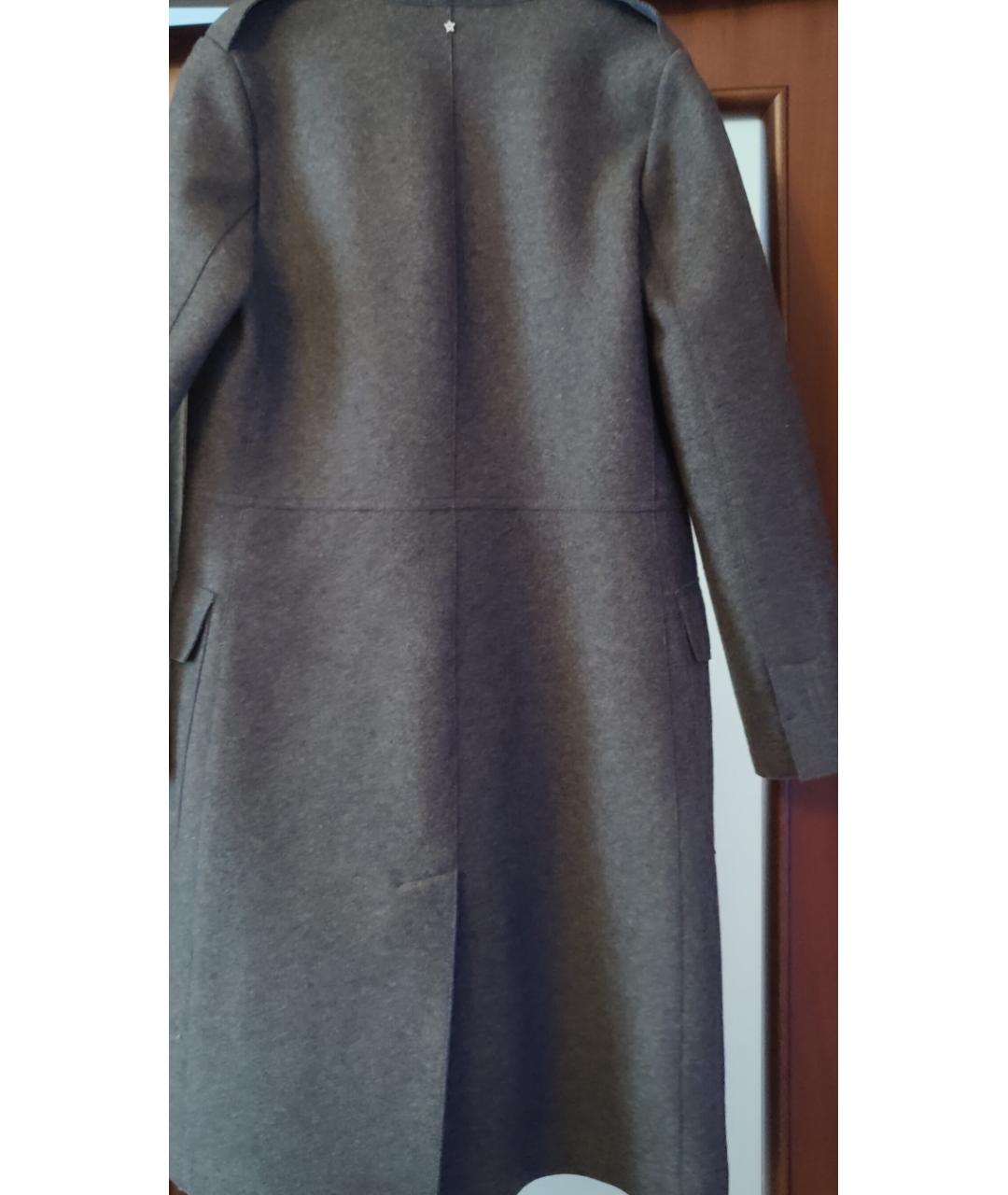 LORENA ANTONIAZZI Антрацитовое шерстяное пальто, фото 3