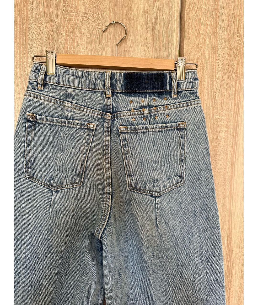 KSUBI Голубые хлопковые джинсы клеш, фото 4