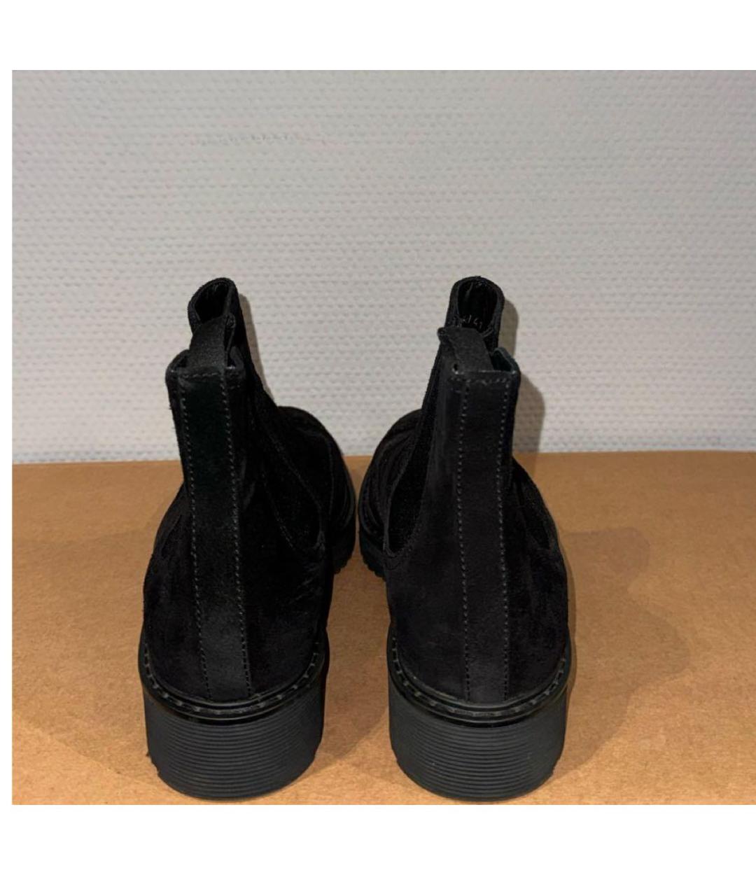 PRADA Черные замшевые ботинки, фото 3