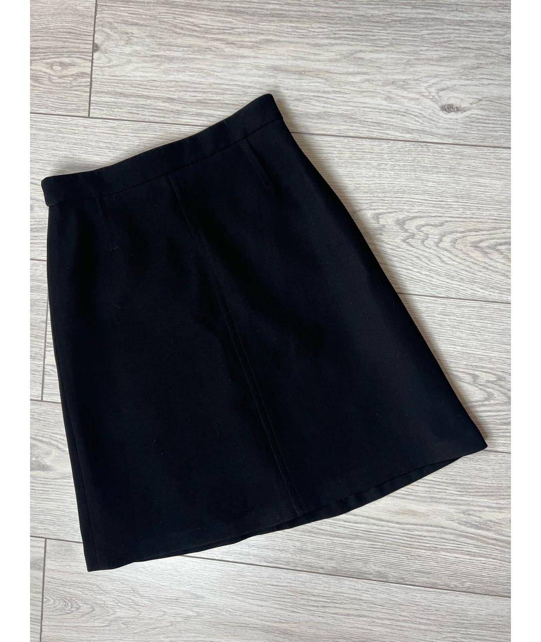 LOUIS VUITTON PRE-OWNED Черная полиэстеровая юбка мини, фото 9