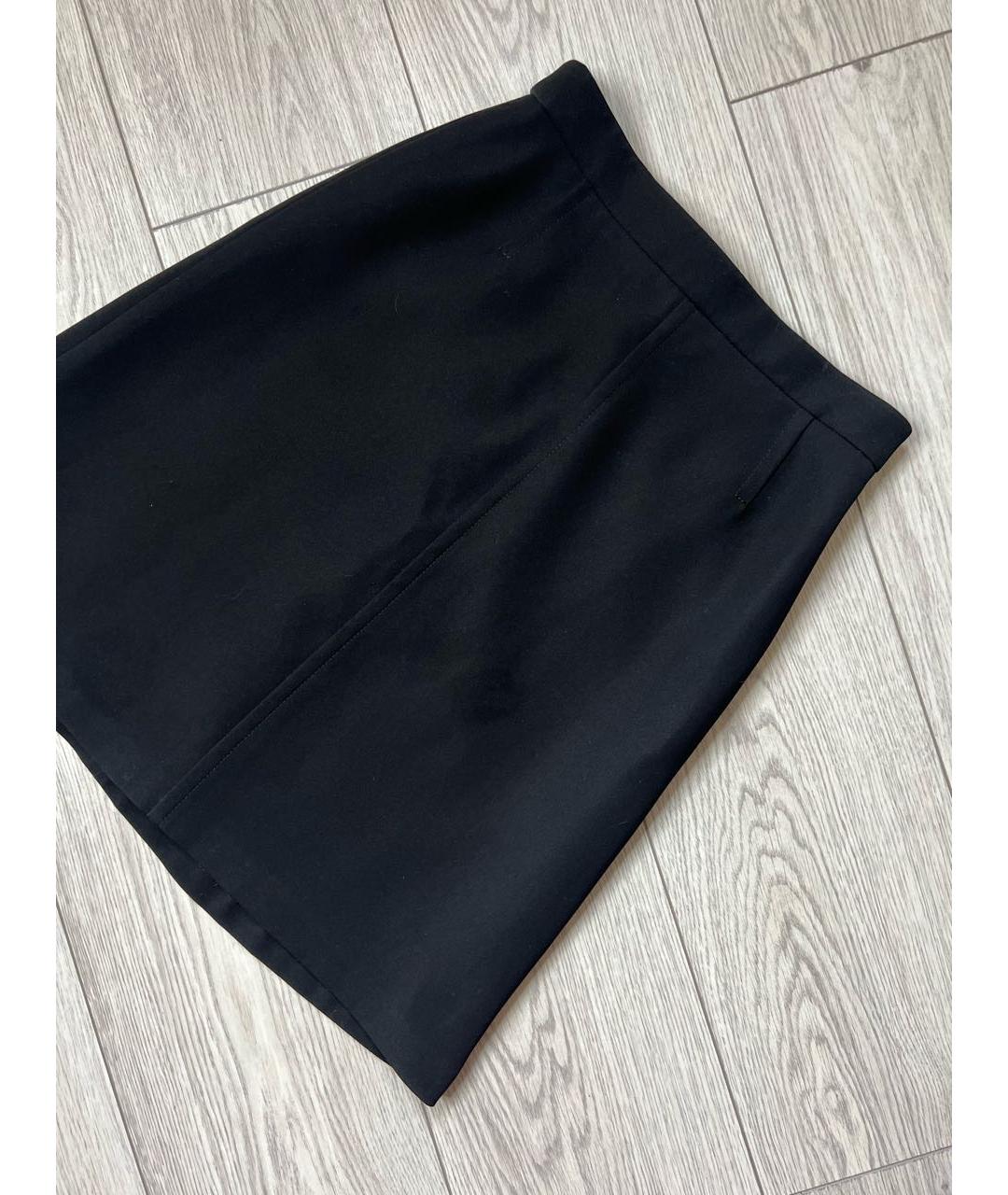 LOUIS VUITTON PRE-OWNED Черная полиэстеровая юбка мини, фото 2