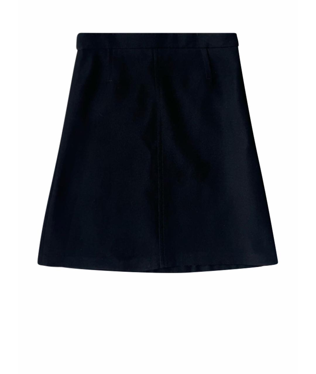 LOUIS VUITTON PRE-OWNED Черная полиэстеровая юбка мини, фото 1