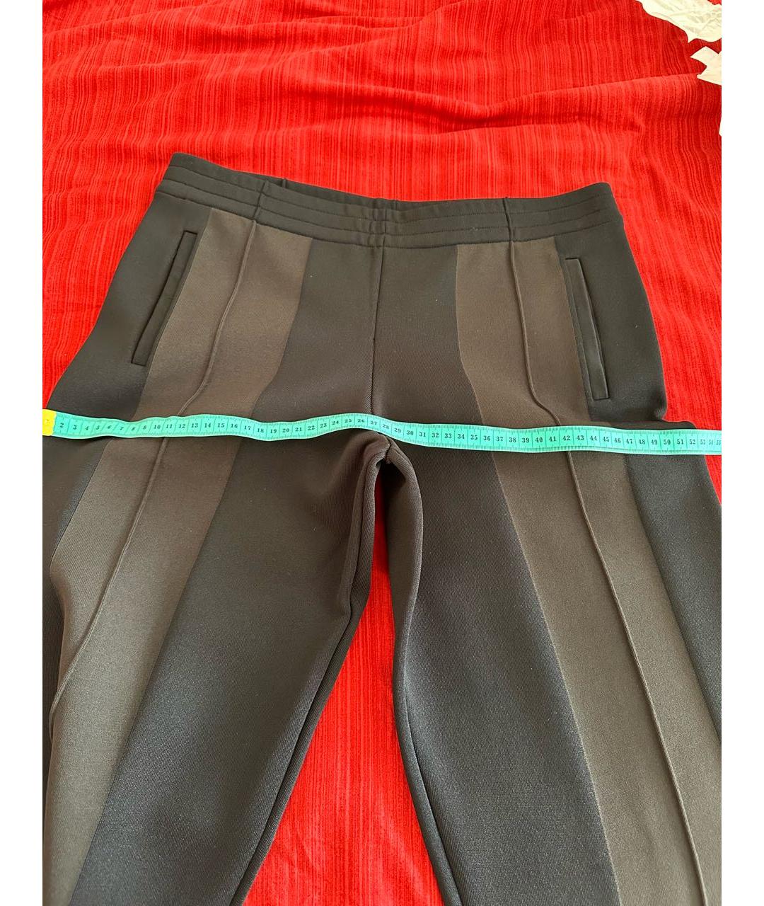 BOTTEGA VENETA Черные вискозные прямые брюки, фото 8